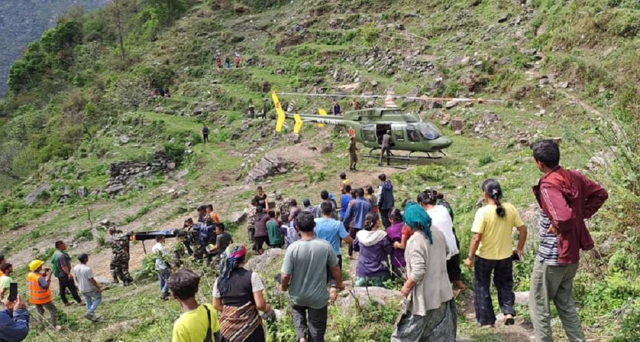 Simrik Air chopper crash: 3 injured airlifted to Kathmandu