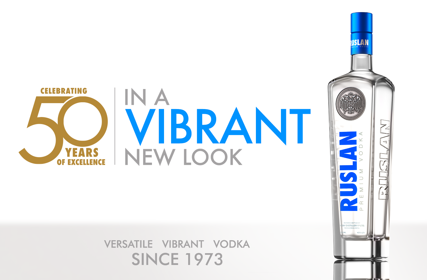 Ruslan Vodka celebrates 50 years of excellence in a vibrant new look