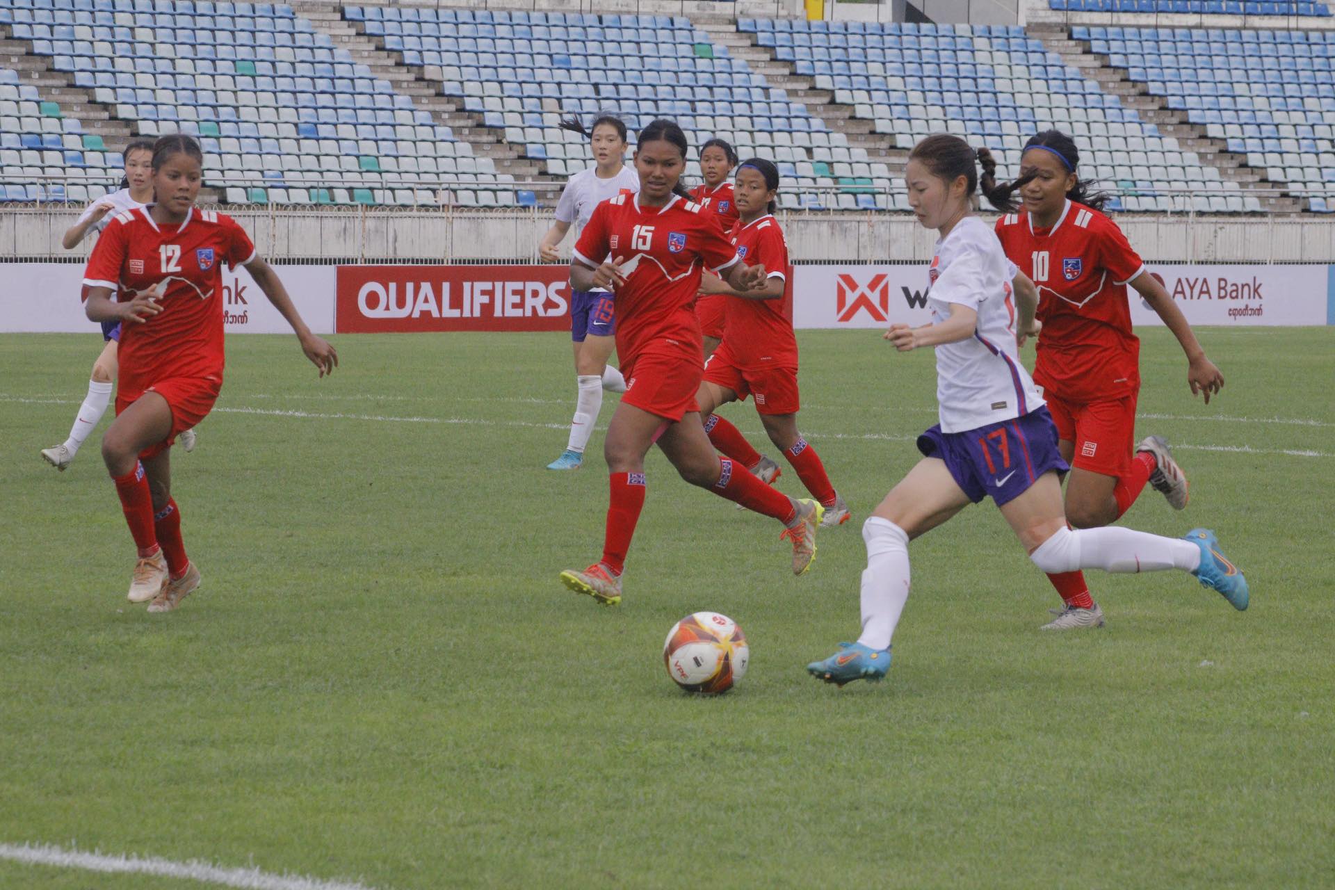 ADC U-20: Nepal crushing defeat against China