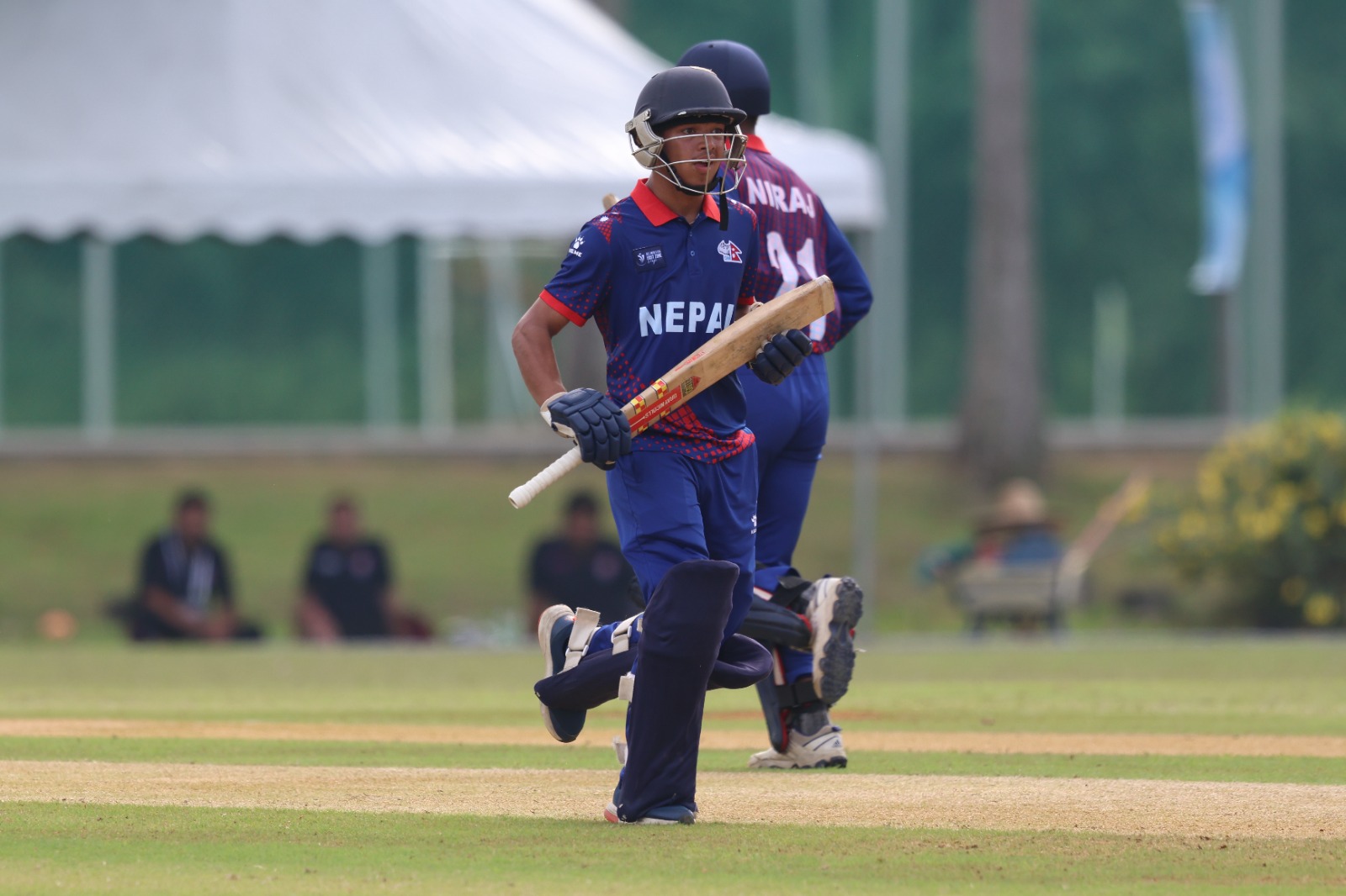 Nepal set a strong 185-run target to Singapore