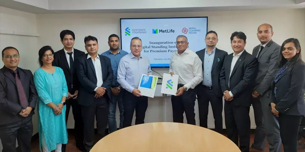 Inauguration of Digital Standing Instructions by MetLife Nepal & SCBNL for premium payments collection