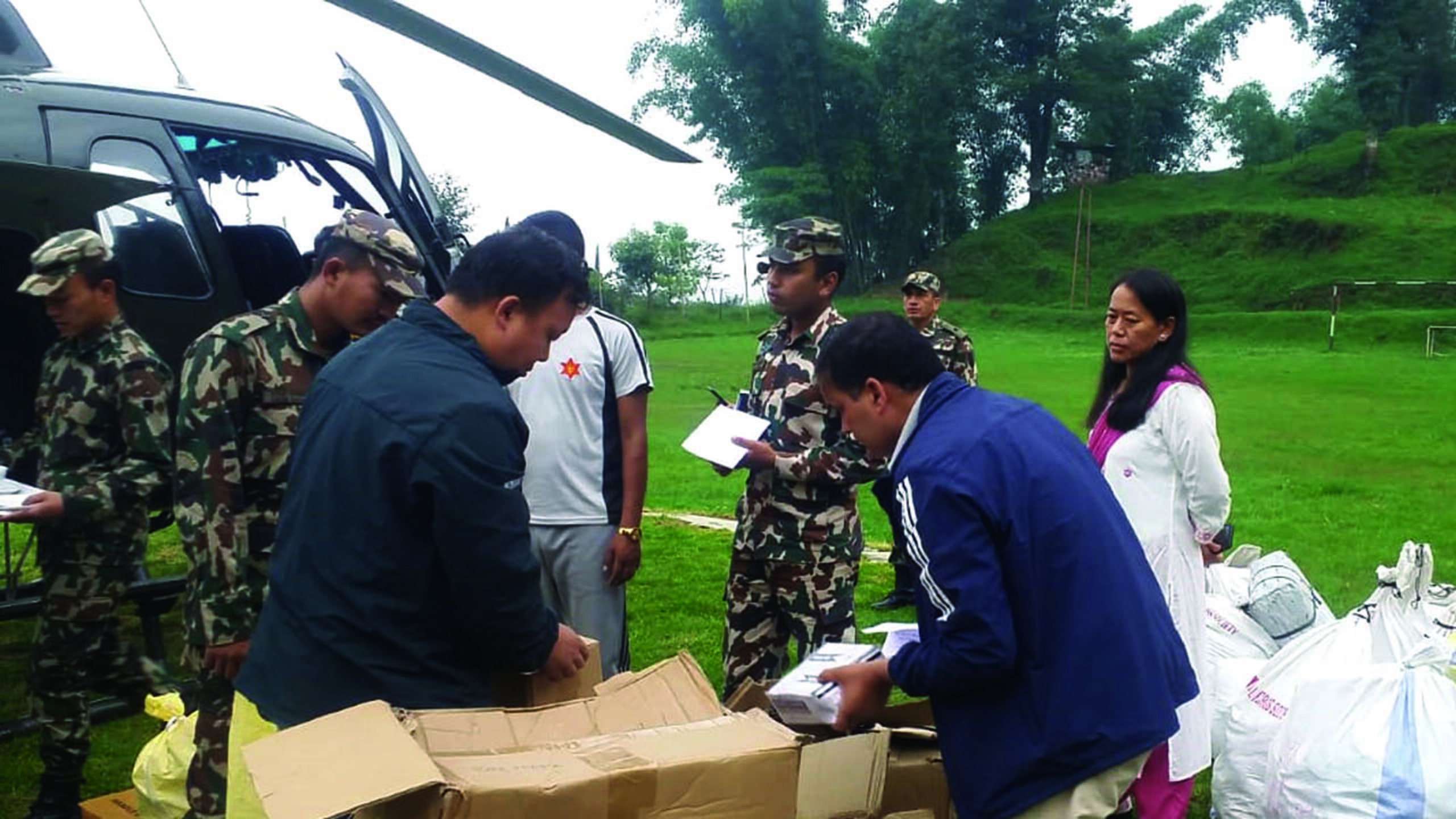 Relief materials supplied to flood-hit Taplejung