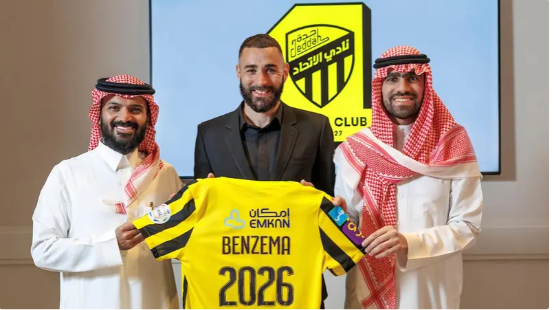 Karim Benzema signs three-year deal with Saudi Arabian champions Al-Ittihad