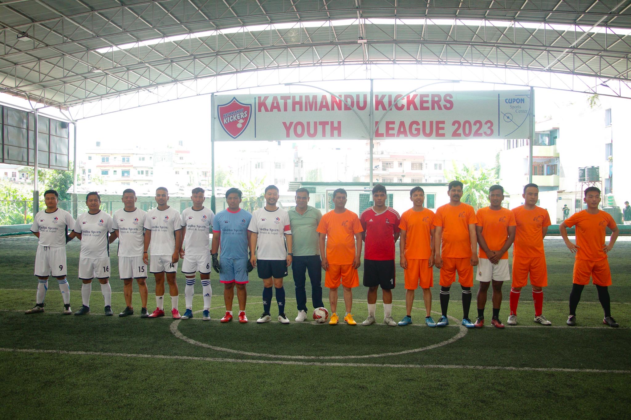 Friendly futsal match between journalists & youth associations