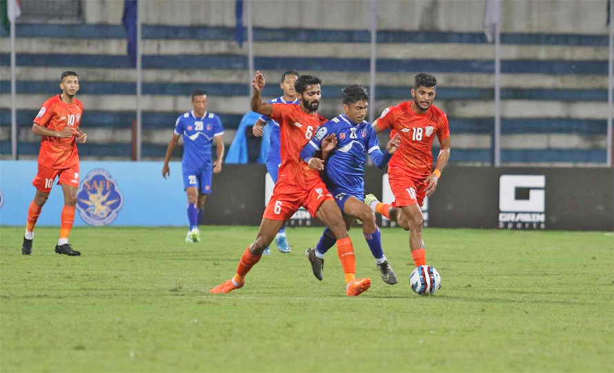 SAFF: Nepal eliminated from the group stage, losing 2-0 to India