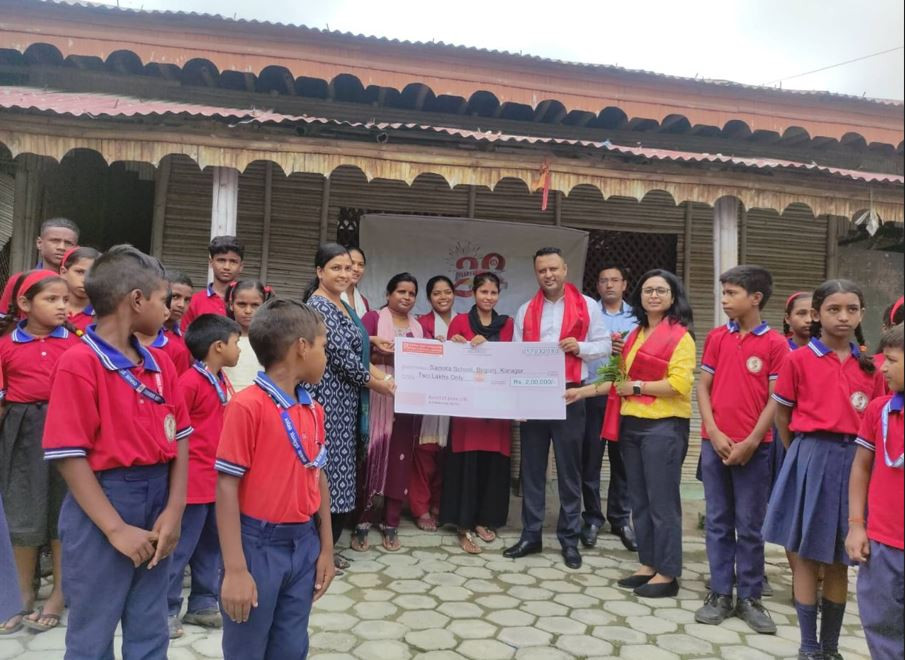 EBL provides financial aid to Samata School, Birgunj