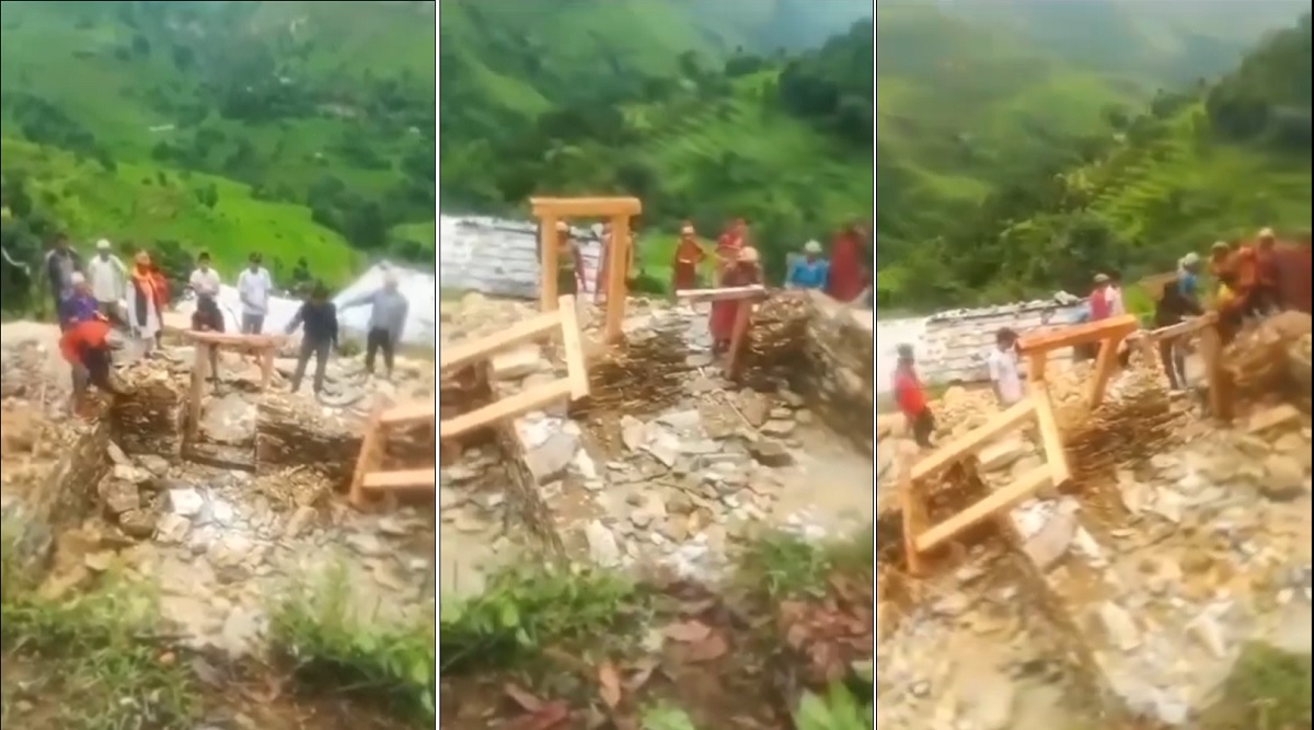 Three people held for demolishing a house under construction in Bajhang