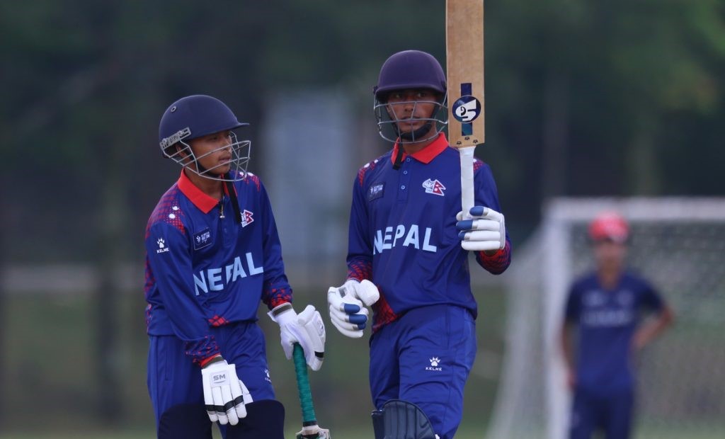 Nepal set Malaysia a huge target of 253 runs