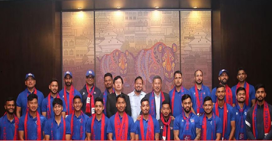 Farewell to the Nepali cricket team playing the Emerging Cup