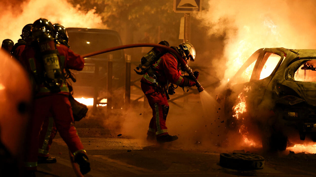 France says overnight protest violence falls sharply