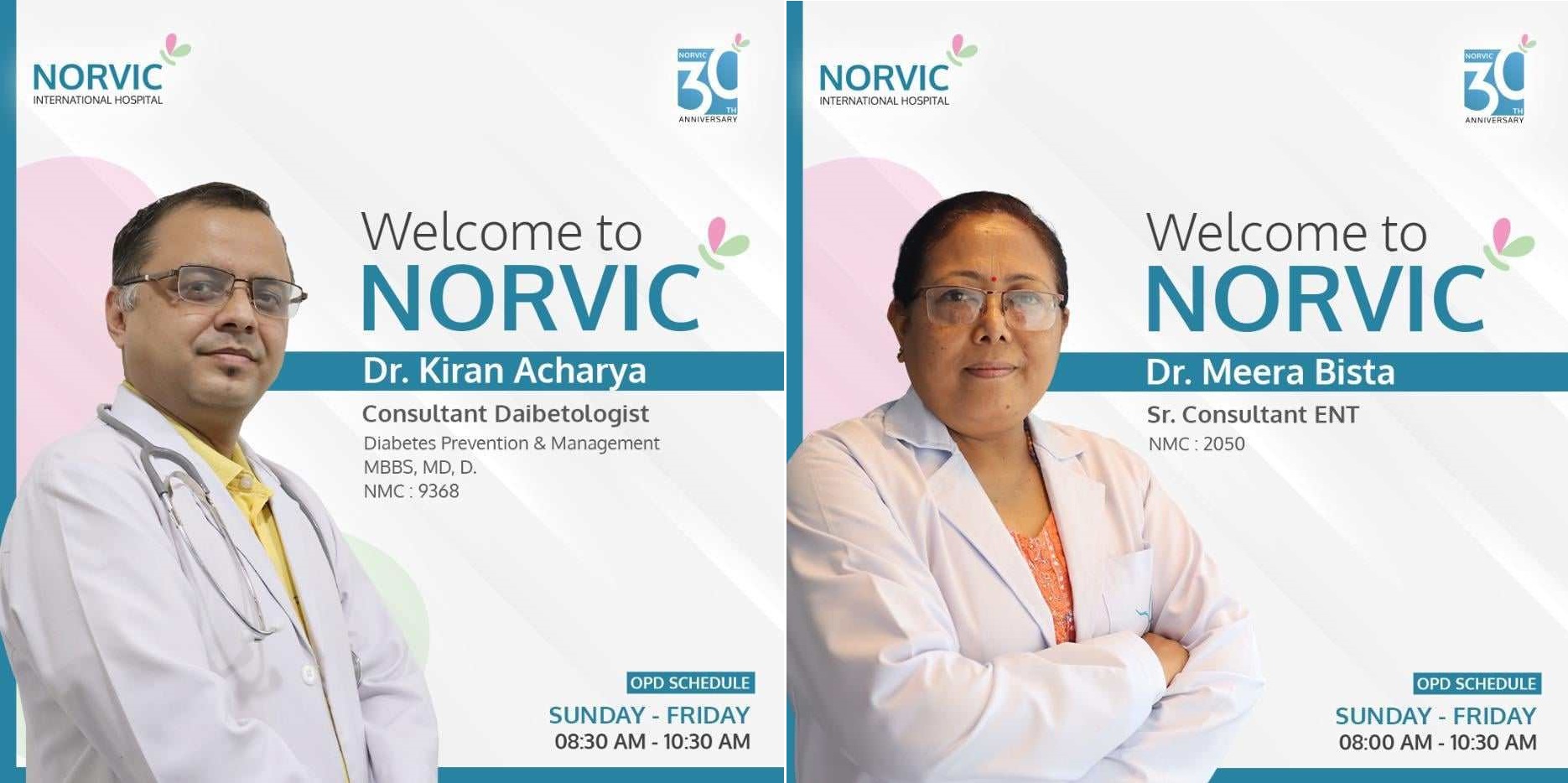 Norvic introduces two seasoned doctors