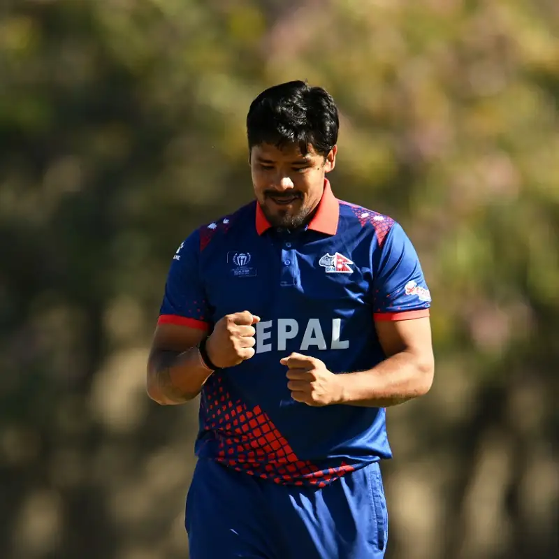 First success for Nepal against Pakistan, Karan KC takes the wicket