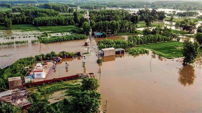 Floods inundate 114 villages in India’s Punjab, 2 children dead