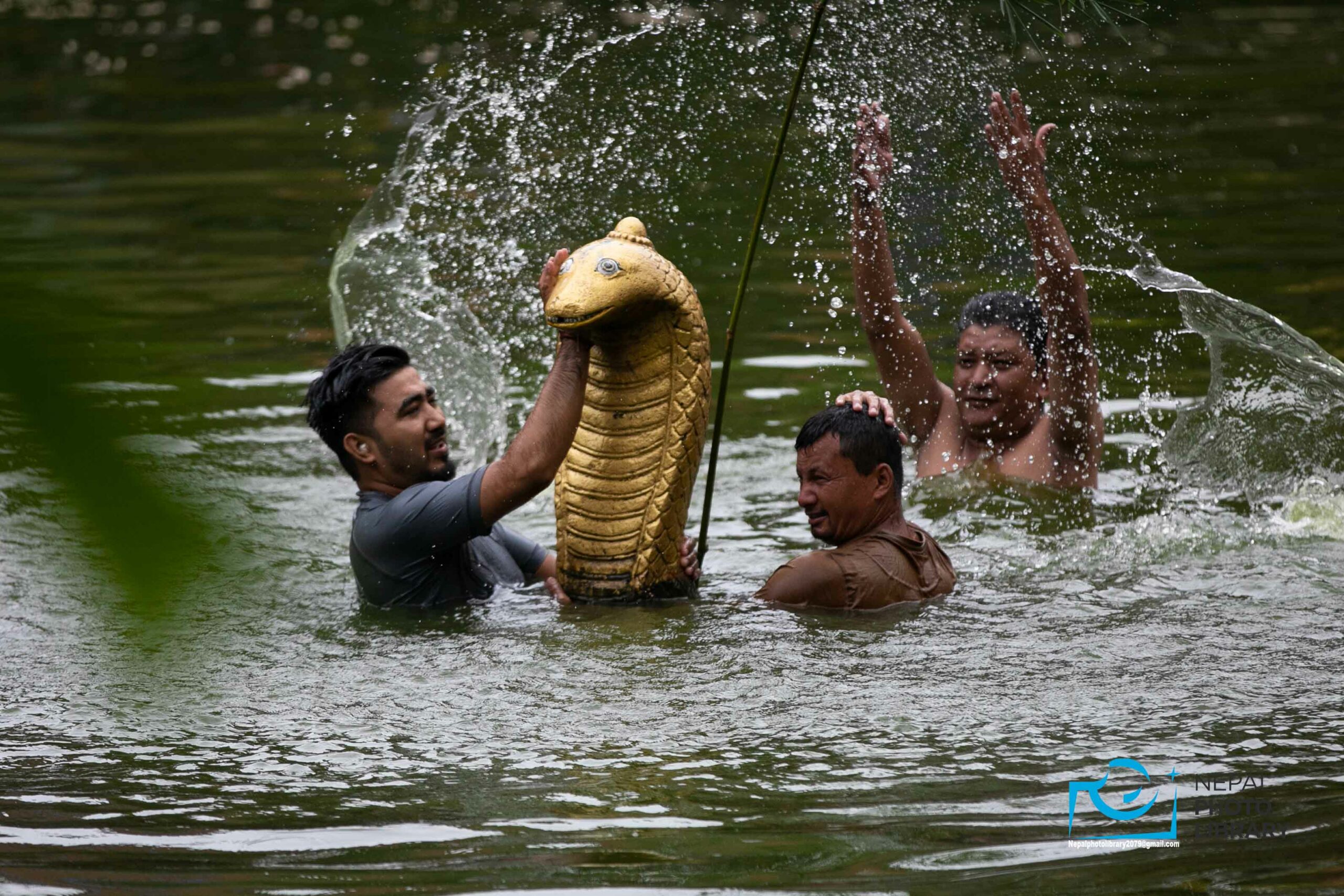 Nag Panchami at Nag Pokhari in Bhaktapur (photos)