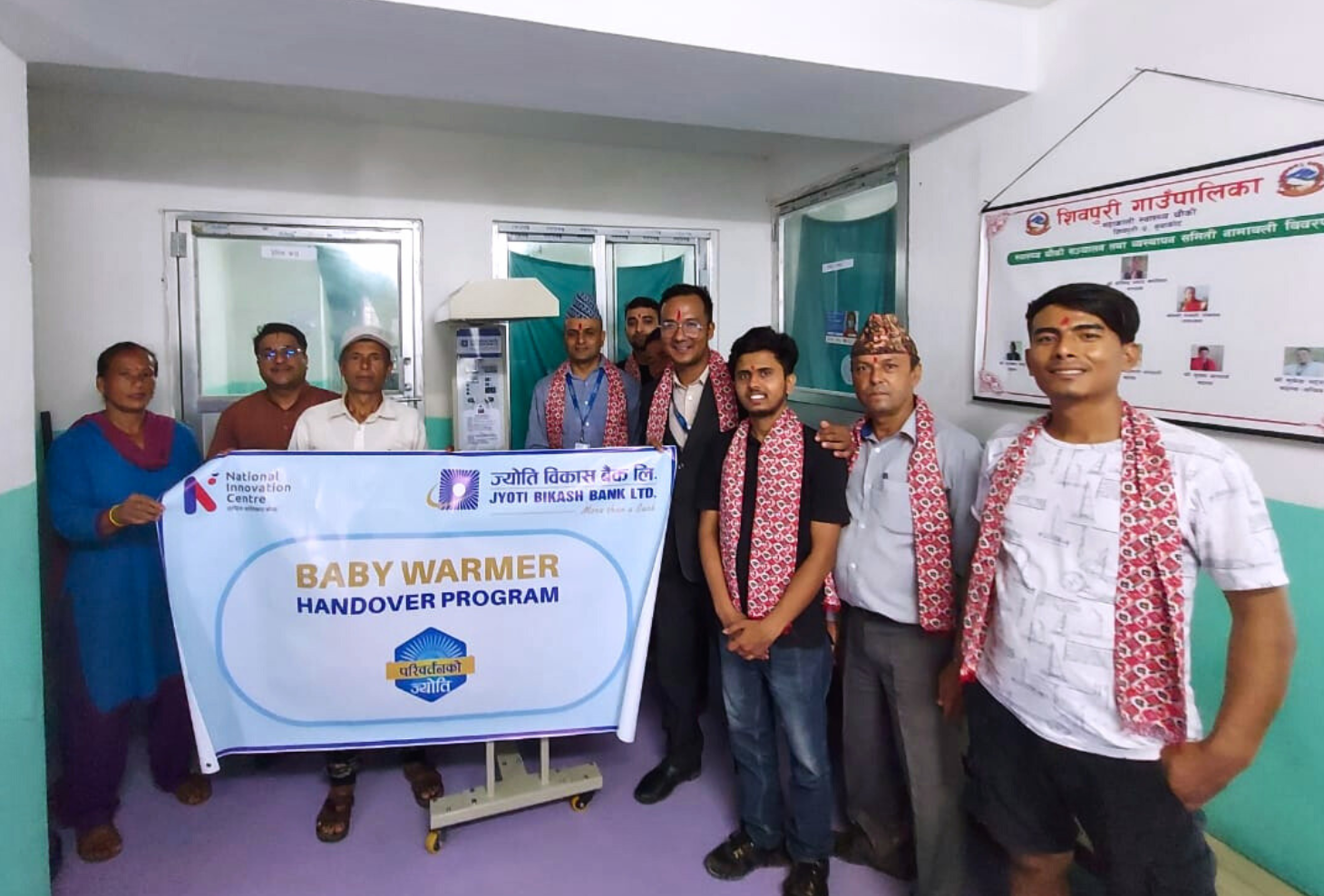 JBB hands baby warmers to Mahakali Health Post & Aanbu Khaireni Hospital