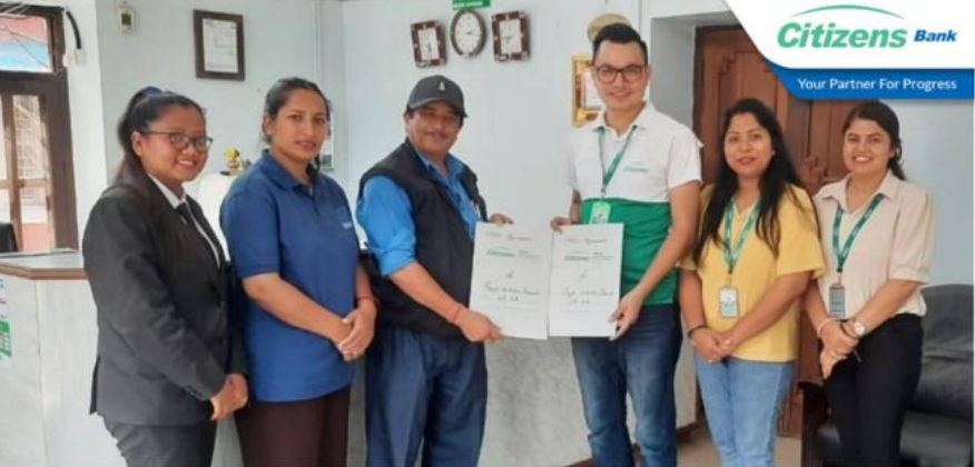 MoU between Citizens Bank & Hotpizz Restaurant and Regal Hetauda