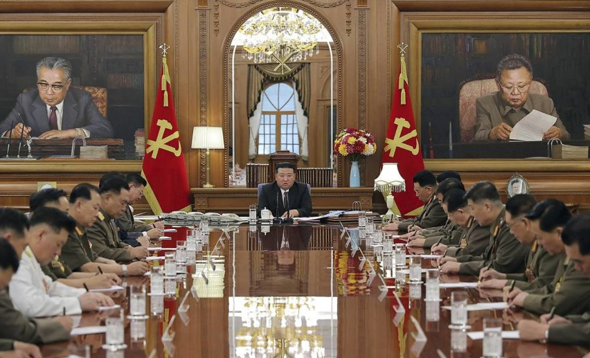 North Korean leader Kim calls for his military to sharpen war plans as his rivals prepare drills