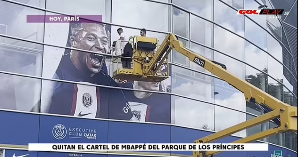 PSG removes poster of Kylian Mbappe, jersey sales stopped