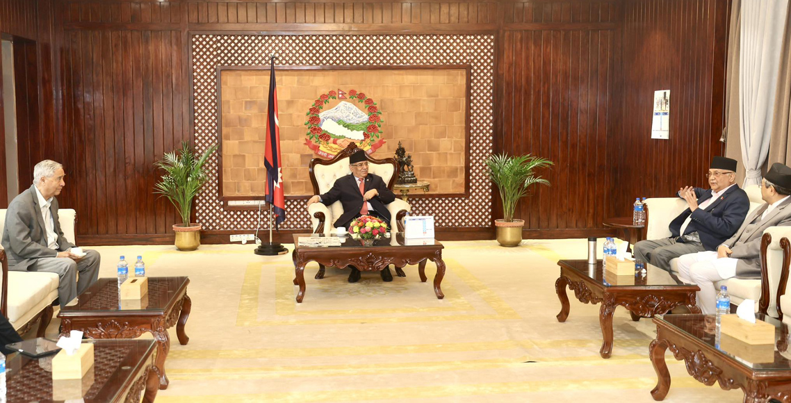 Top three leaders meeting in Baluwatar
