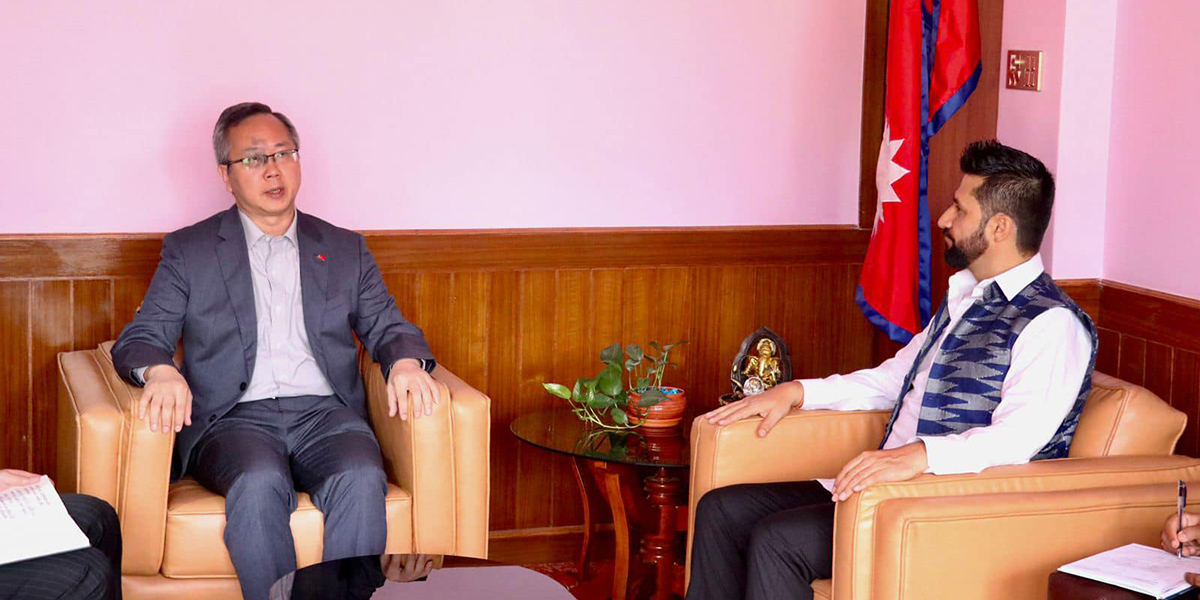 RSP Chair Lamichhane, Chinese ambassador Song meet