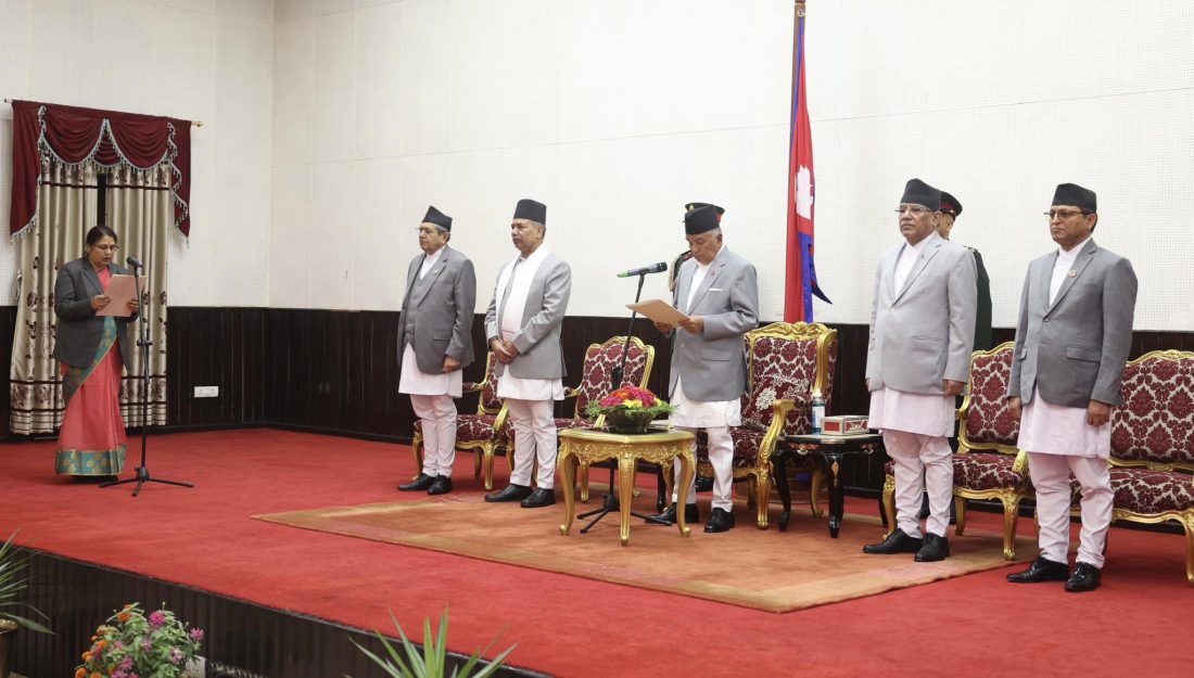 Newly appointed Minister Anita Devi Sah took oath