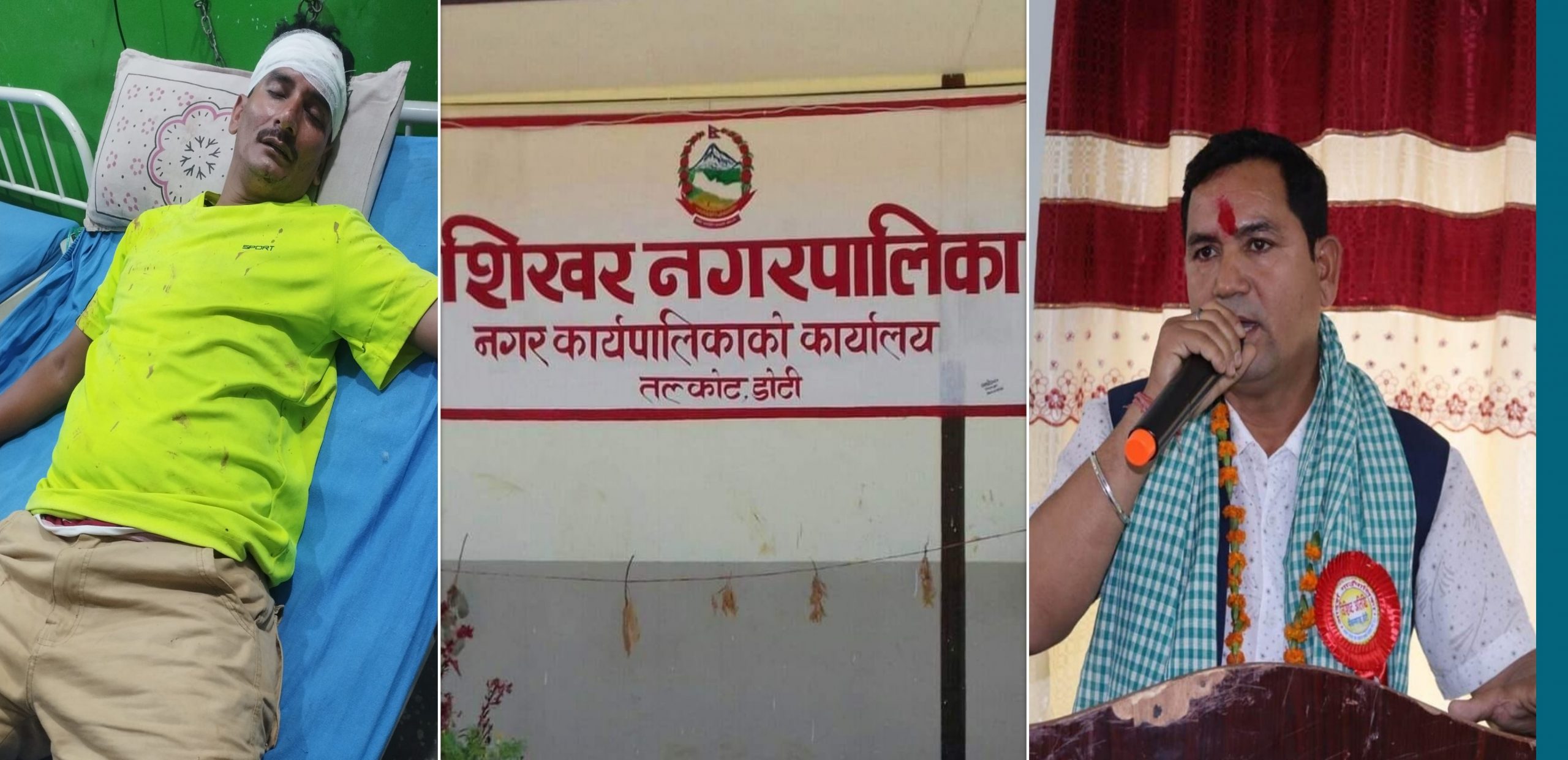 Clash between mayor and his helper, stiches in Rajesh’s head