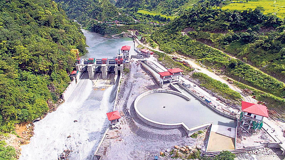 Construction of power house of Arun III hydropower project halts