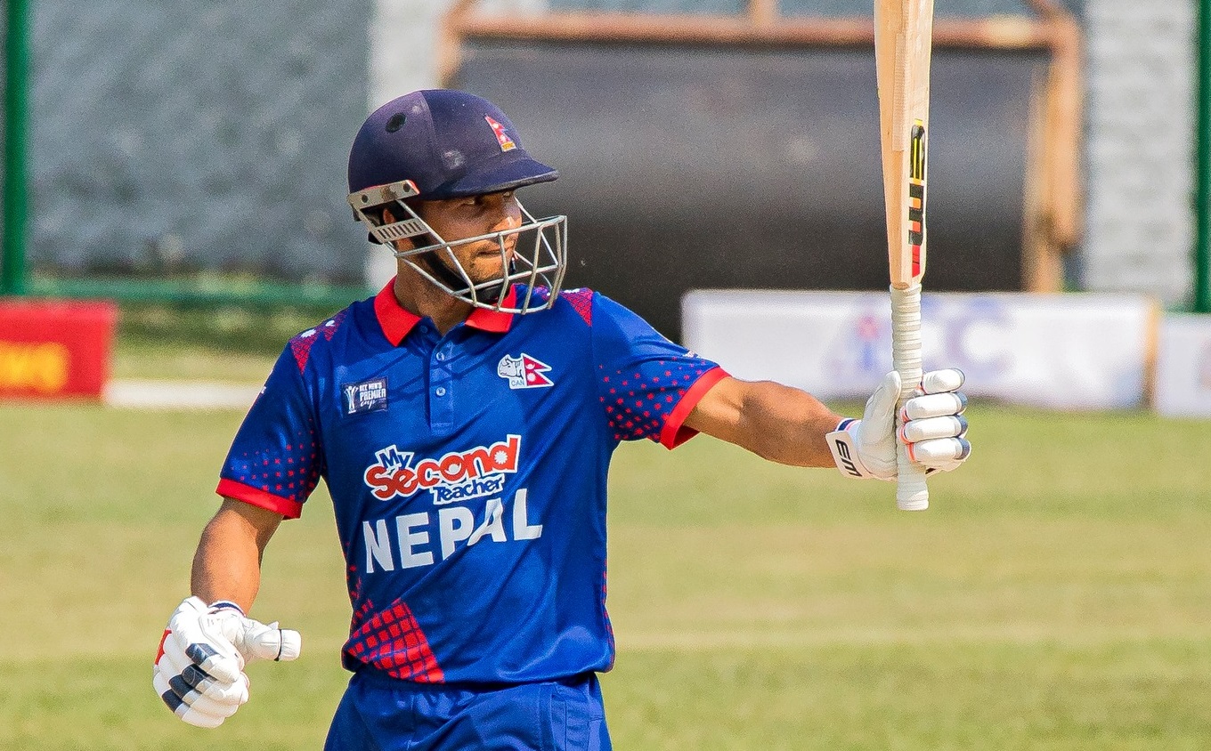 Nepal 2nd wicket fell, Bhim Saraki out for 7 runs