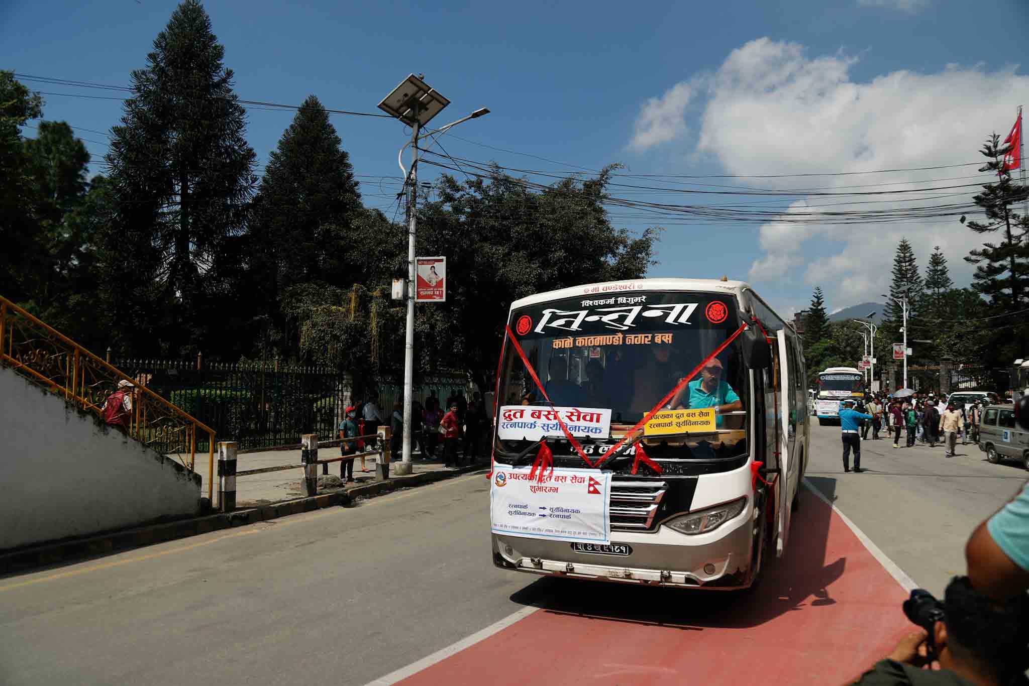 In Pics: Express bus service into operation