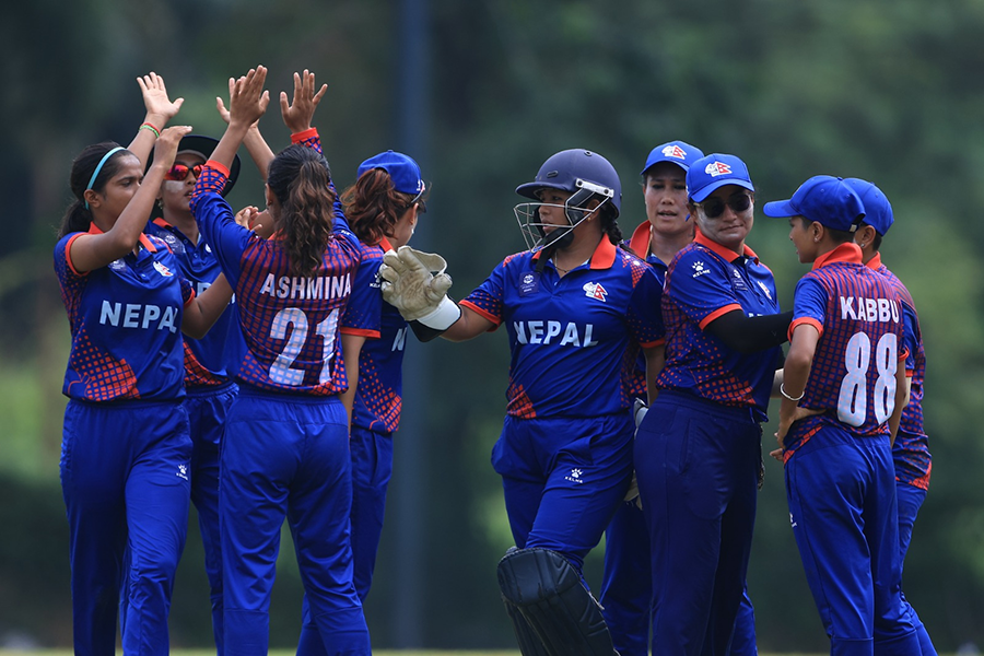 Nepal defeated Bahrain by a margin of ten wickets