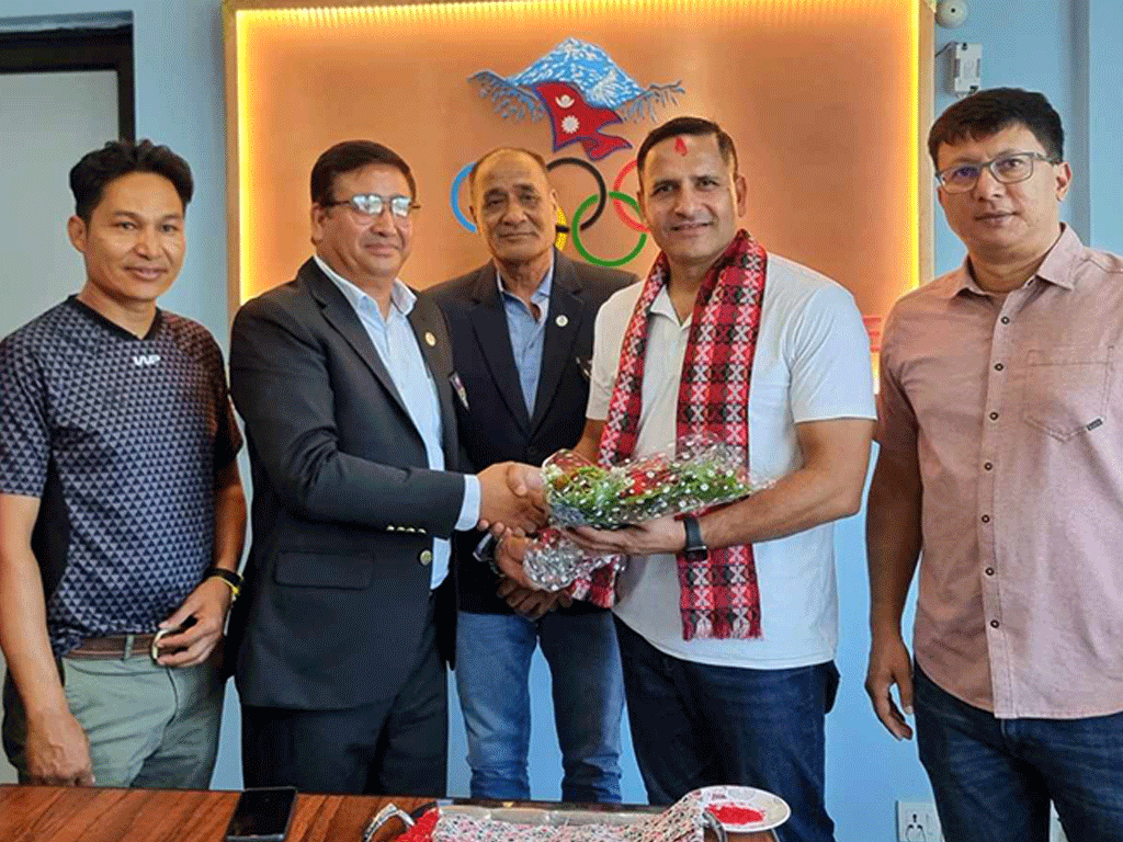 Deepak Bista left for Turkey to attend World Olympian Conference