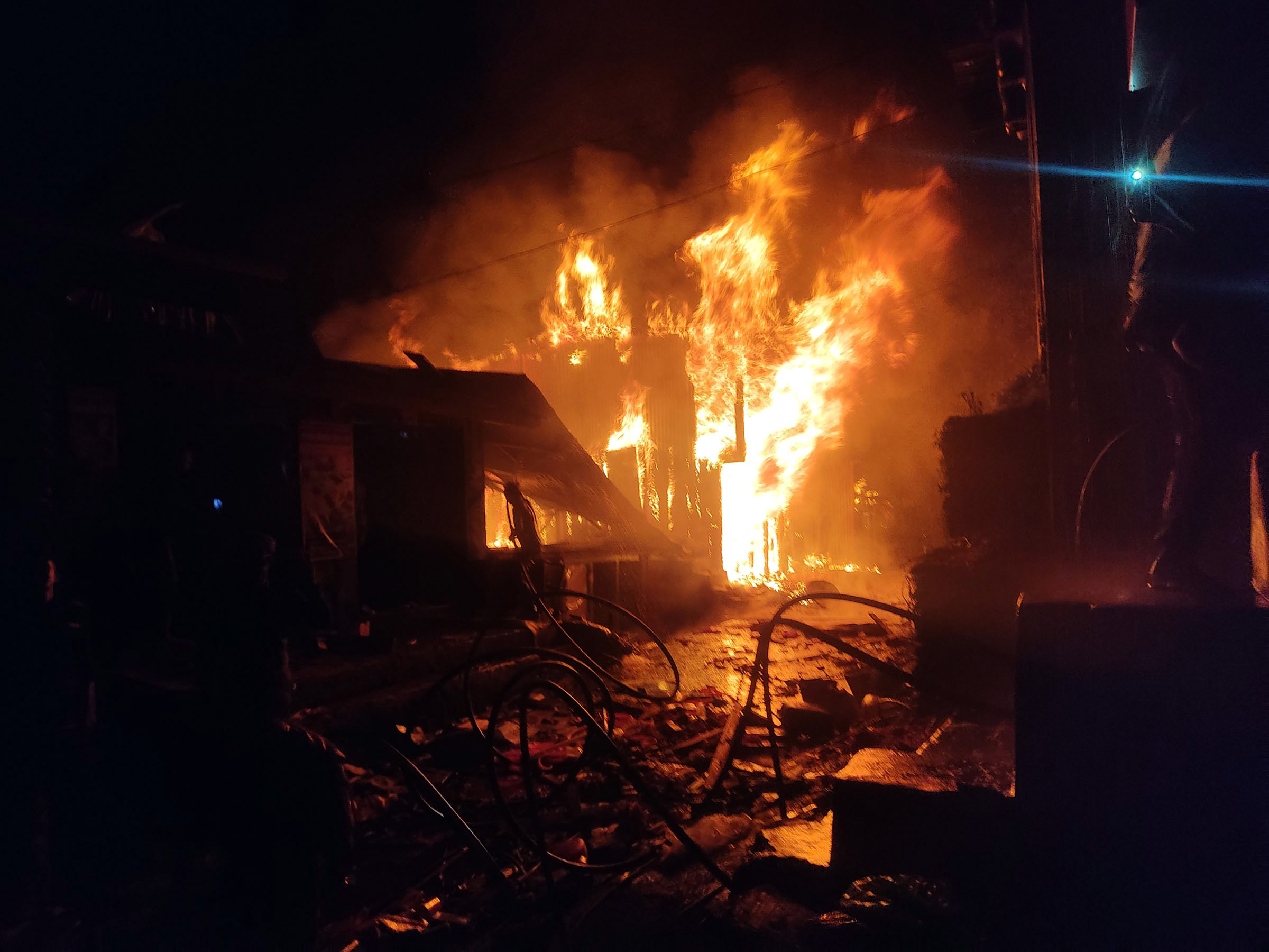 Fire in Gamgadhi started from a computer shop