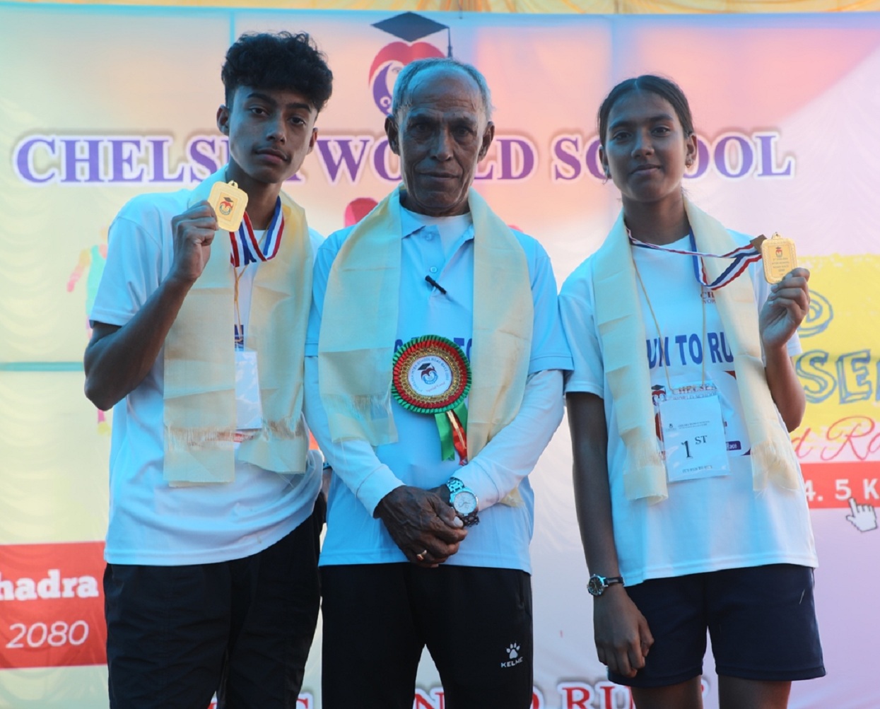 Anoj and Sushma win gold in Chelsea Road Race