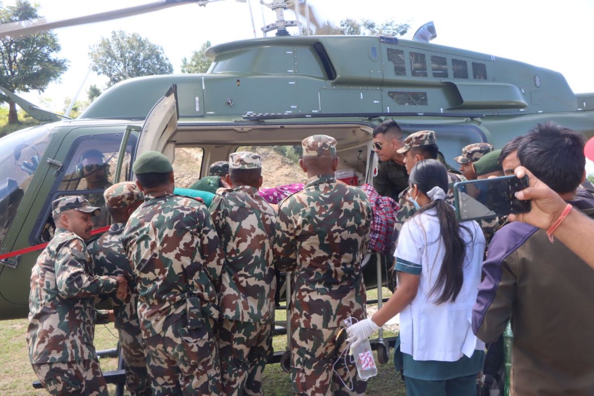 Pregnant woman rescued by helicopter in Achham