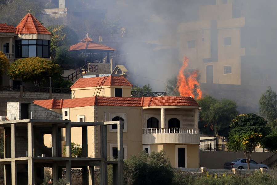 Thousands of families fled Lebanon amid the border dispute with Israel