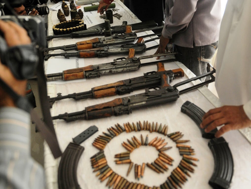Police discover mass weapon cache in north Afghanistan
