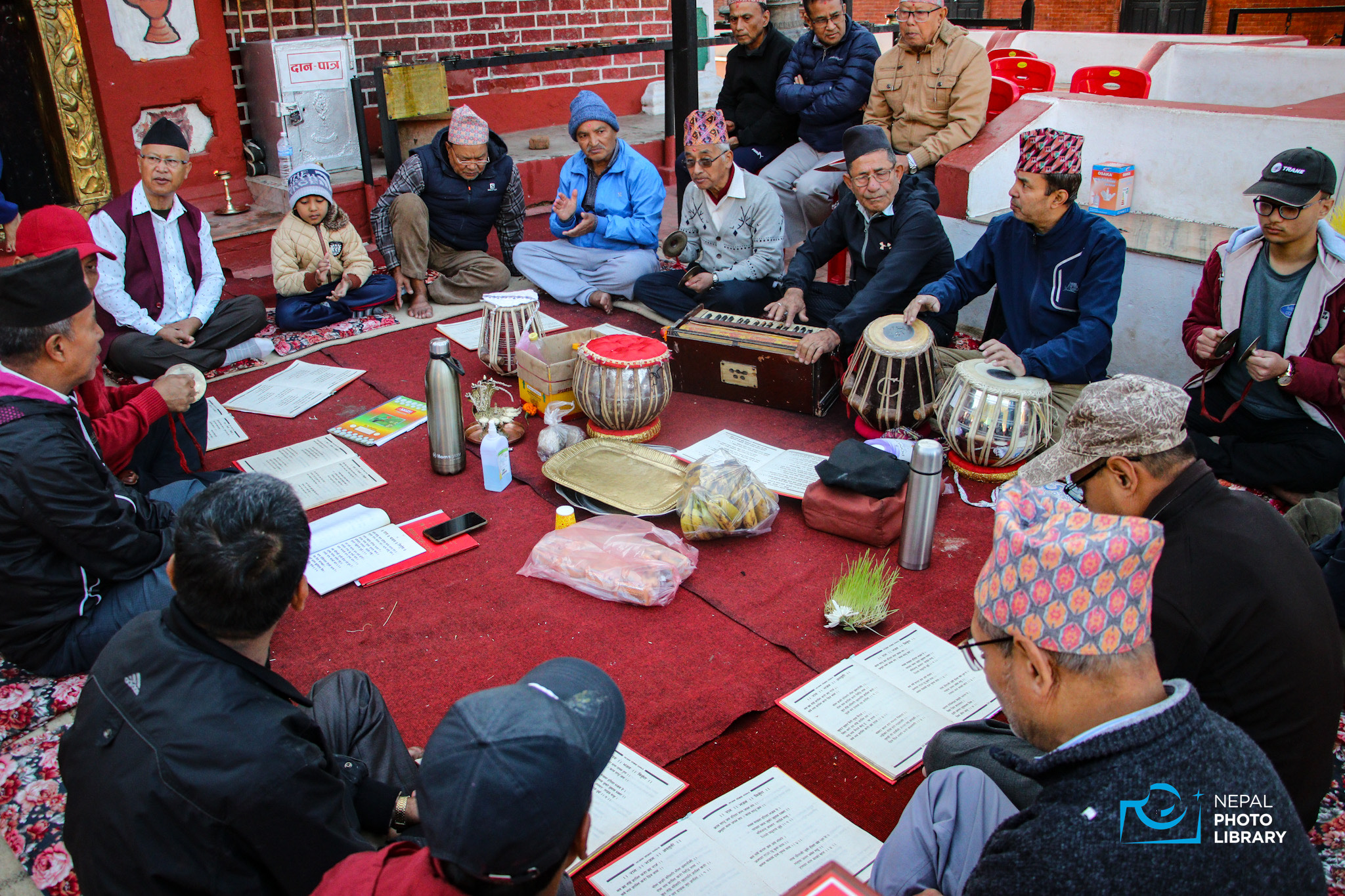 Dashain Hymn: A Melody sung sang once a year (photos)