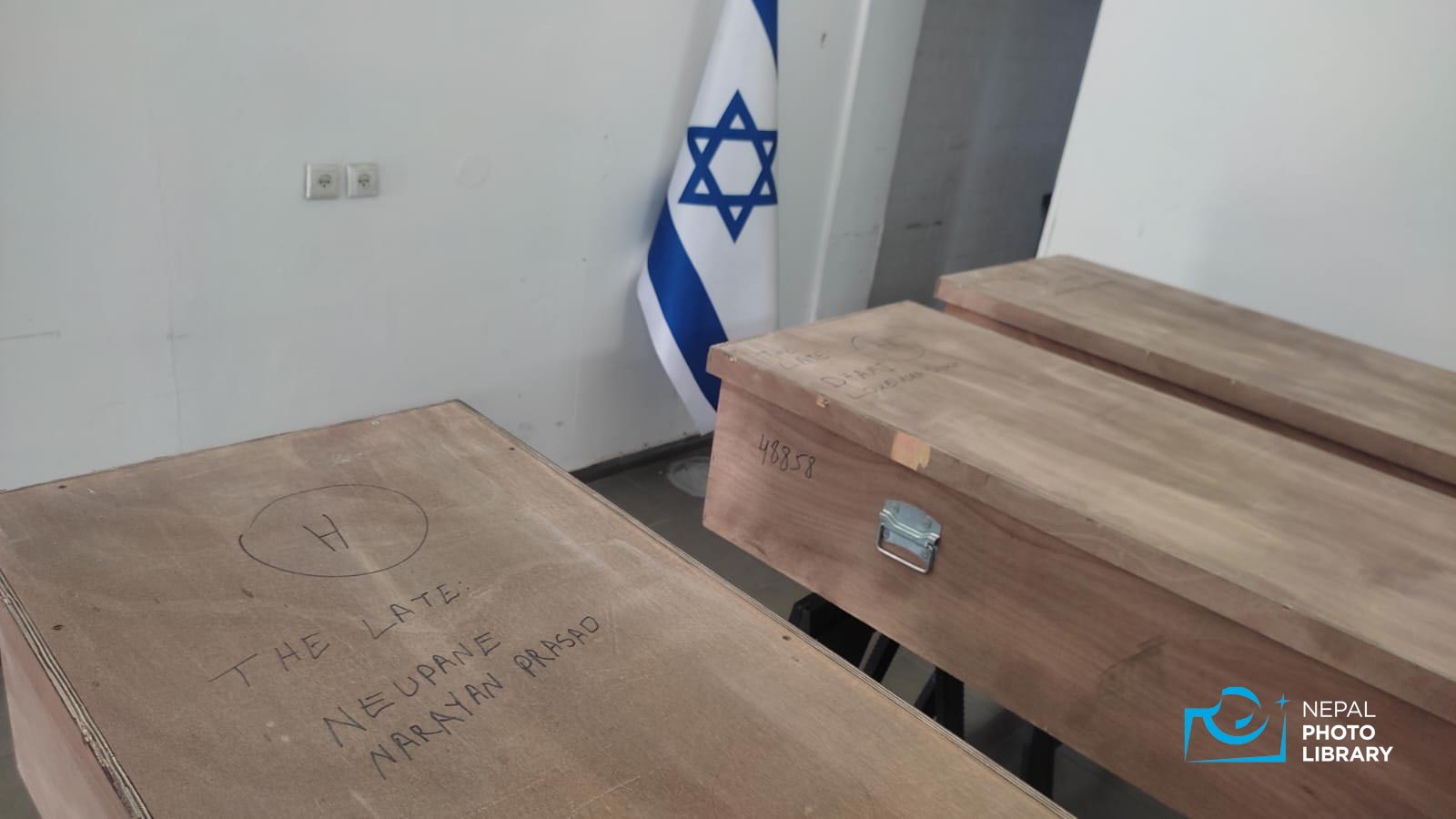 Israel hands over bodies of four Nepali ho died in the war attack between Hamas & Israel (photos)