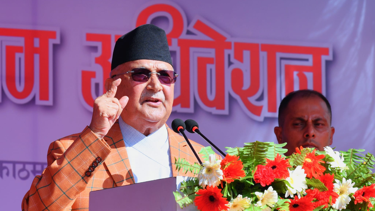 Chair KP Sharma Oli misses UML Gandaki State convention