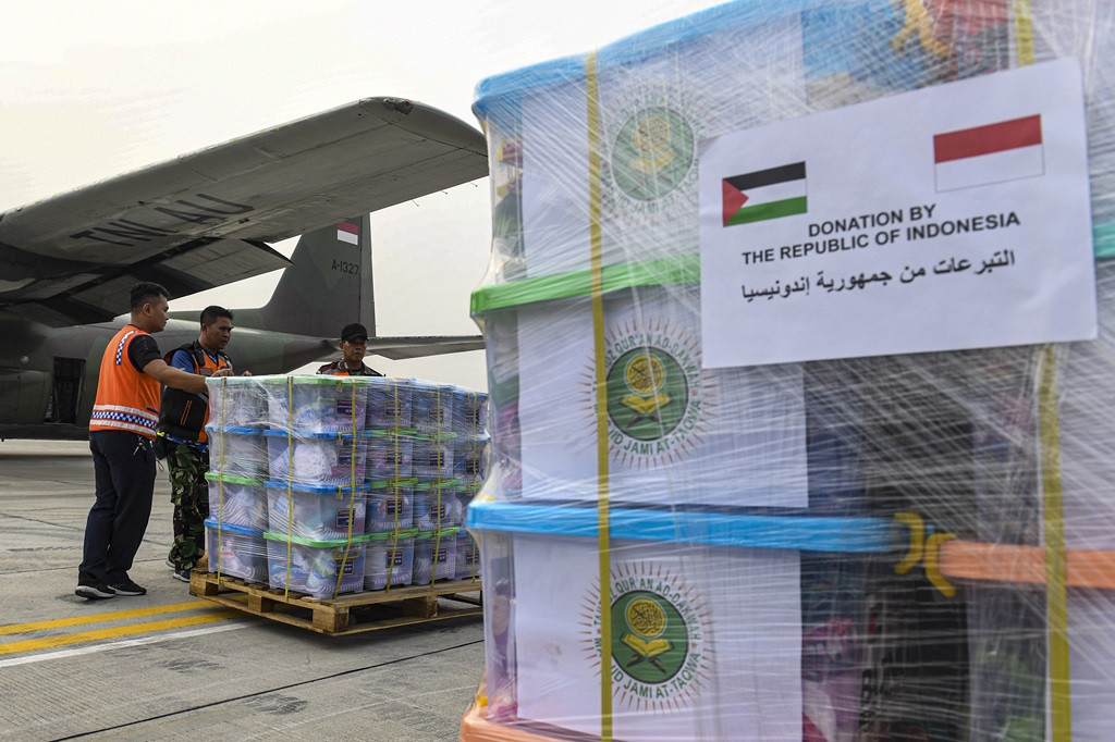 Indonesia sent 51.5 tons of aid to Gaza