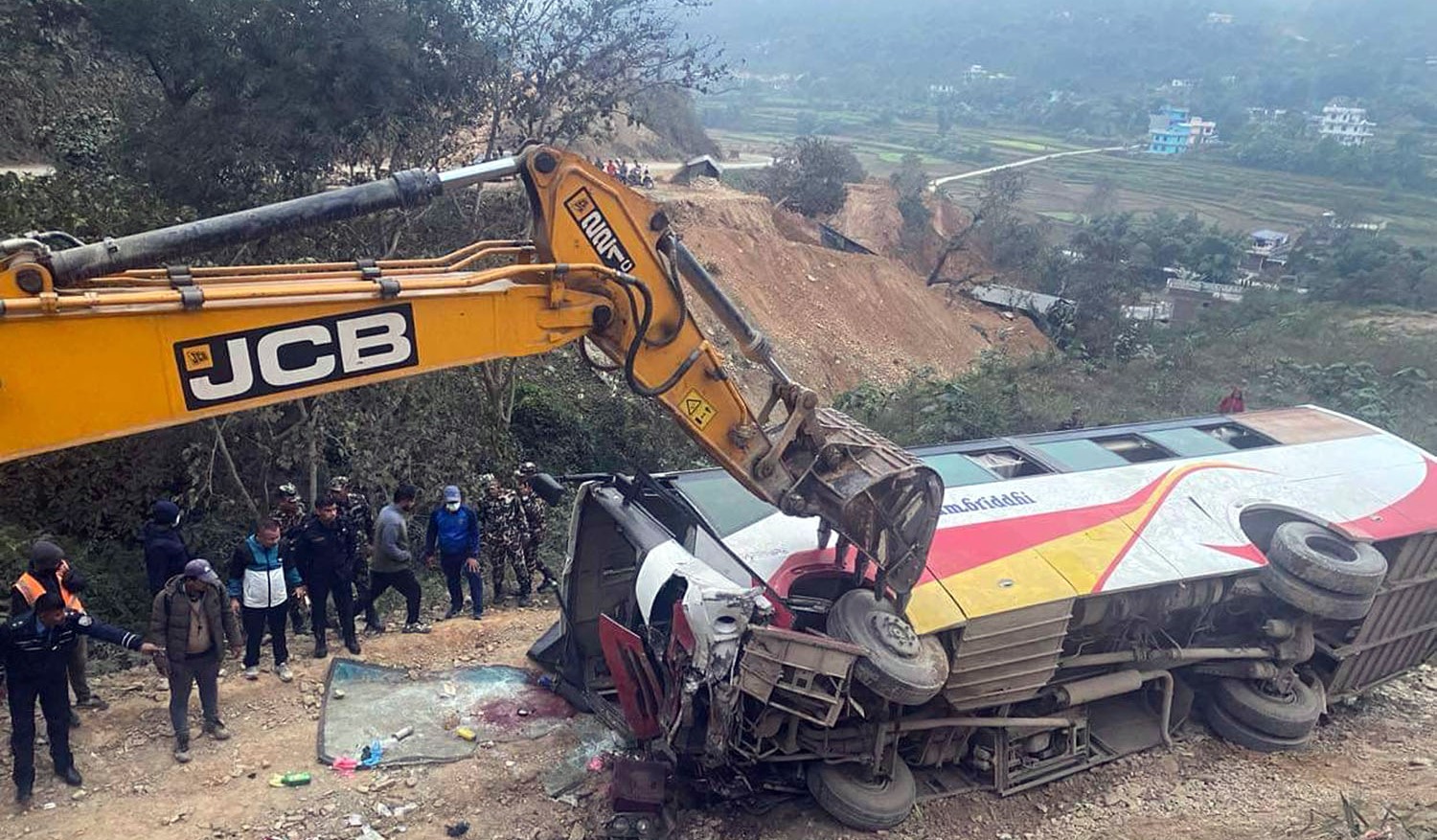 Ghasikuwa bus accident update: 2 injured died during treatment, 9 sent to Pokhara for treatment