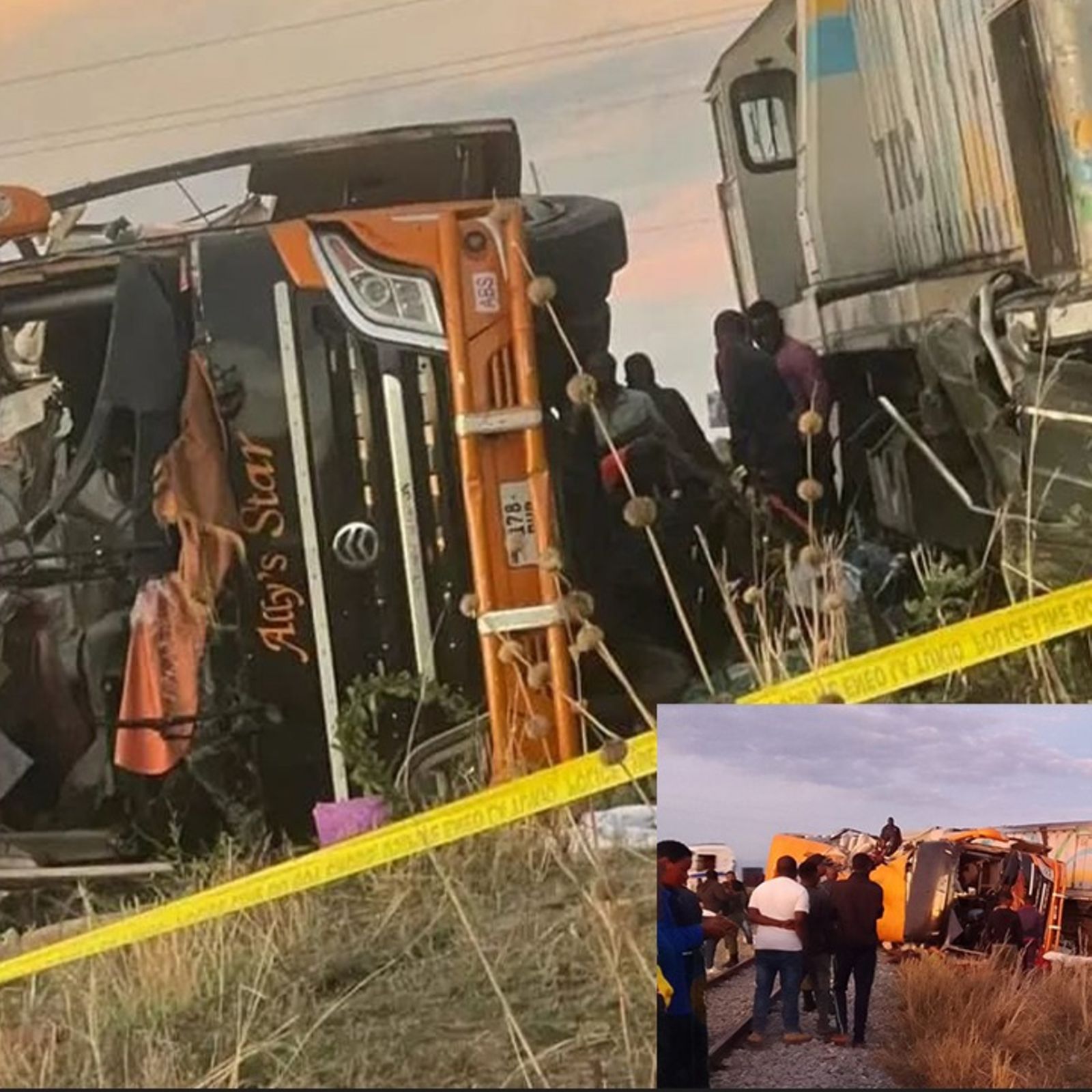 13 killed, 25 seriously injured in bus-train collision in Tanzania