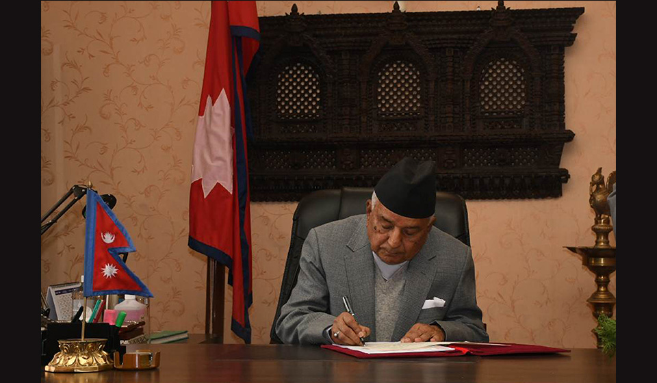 President Paudel appoints two non-resident ambassadors