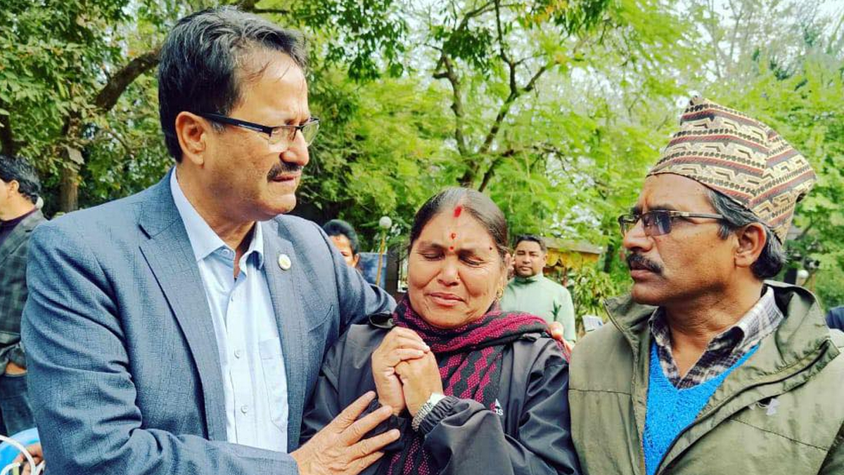 Bipin Joshi’s parents wait with bated breath for their son’s safe release