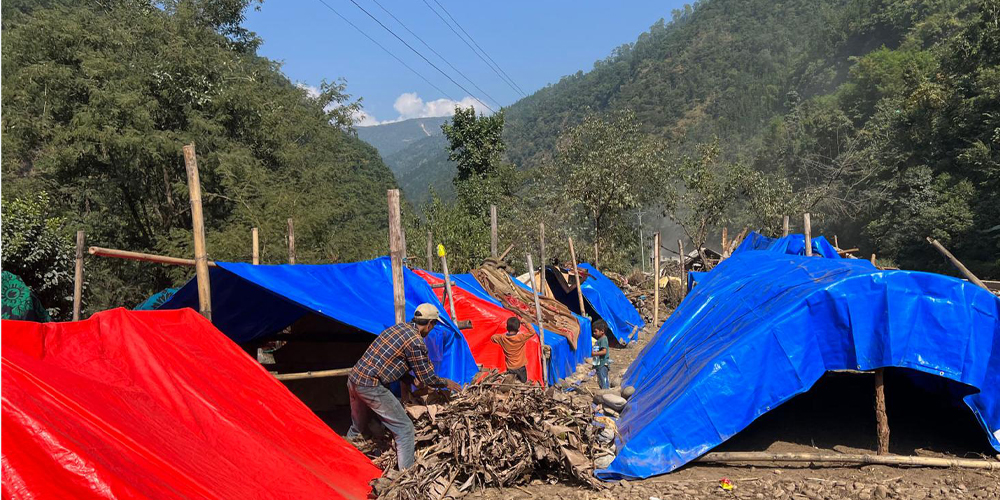 Rukum West receives 2,632 tents for earthquake survivors