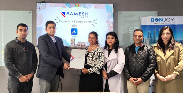 Ramesh Corp. partners with Bonjoy Travel Pvt. Ltd. to enhance travel services