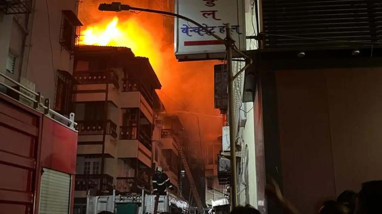 Two bodies recovered after massive fire in building near Mumbai’s Girgaon Chowpatty