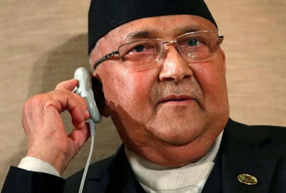 UML Chair Oli extends birthday wishes to PM Dahal