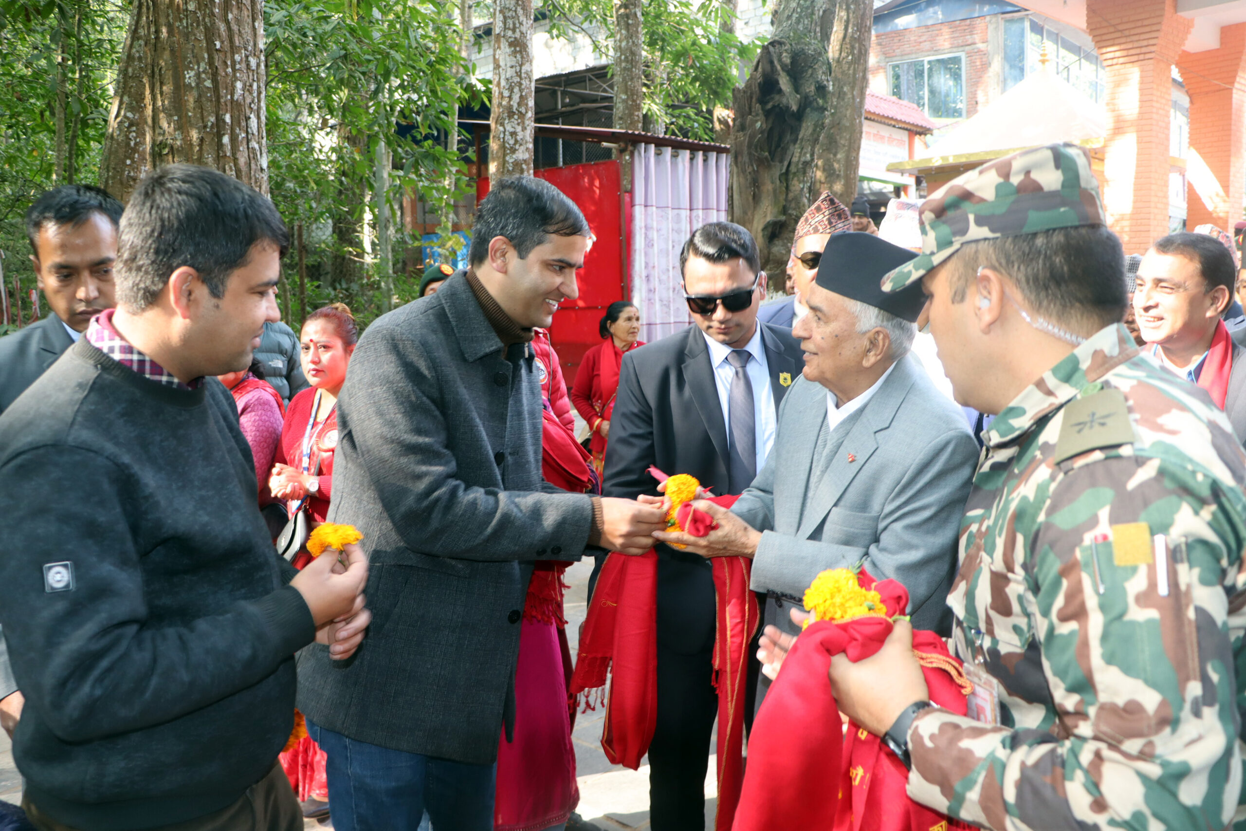 President Paudel arrives Baglung to attend Baglung Festival