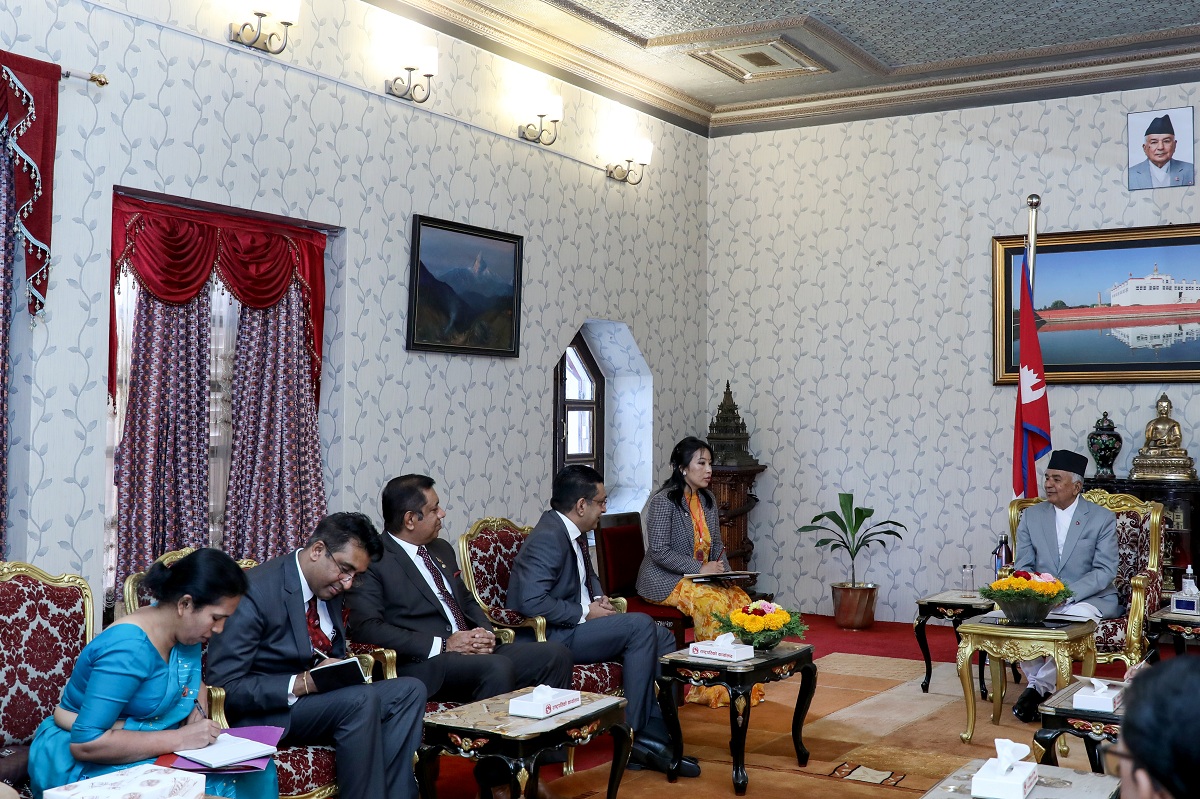 President Paudel and Sri Lankan Foreign Minister met